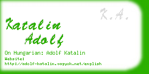 katalin adolf business card